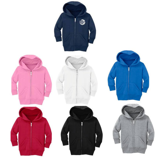 Full-Zip Hooded Sweatshirt Choose Child to Youth Size 6 Mo to 4T Full-Zip Hooded Sweatshirt Choose Child to Youth Size 6 Mo to 4T