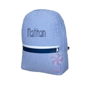 Personalized Backpack Seersucker Backpack By Mint Personalized Backpack Seersucker Backpack By Mint