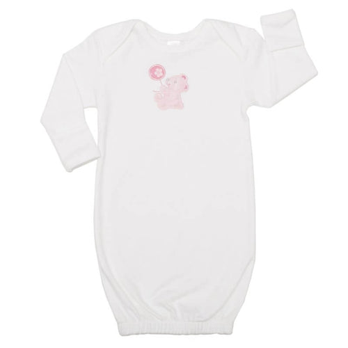 Pink Bear Newborn Gown Pink Bear Newborn Gown