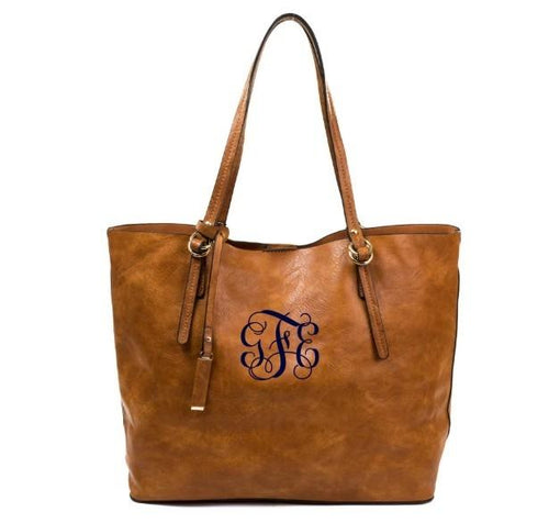 2 in 1 Monogrammed Tote Bag-Choose Color 2 in 1 Monogrammed Tote Bag-Choose Color