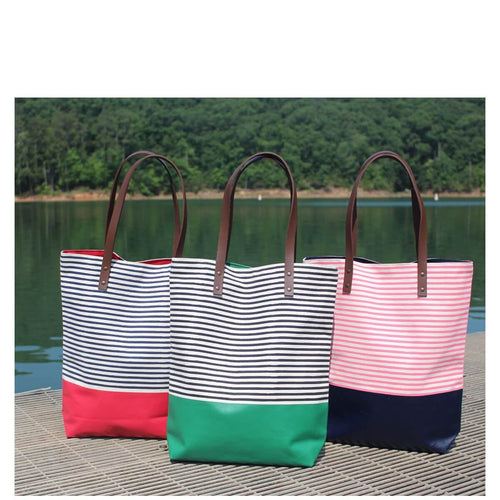 Seaport Stripes Dipped Tote Choose Color Seaport Stripes Dipped Tote Choose Color