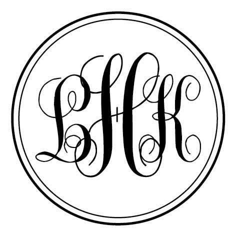 Monogram Self Inking Stamp CS-3363 Monogram Self Inking Stamp CS-3363