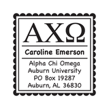 Alpha Chi Omega Self Inking Stamp