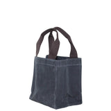 Side View Waxed Canvas 6 Pack Beer Bottle Carrier Choose Color