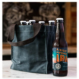 Lifestyle Waxed Canvas 6 Pack Beer Bottle Carrier Choose Color