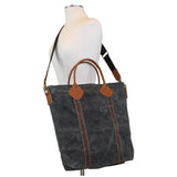 Model with Waxed Canvas Flight Travel Bag Choose Color