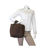 Model with Waxed Canvas Small Lunch Tote Cooler Choose Color