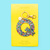 Keychains - Letters A-Z - Colorful Confetti - Each