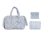 Personalized Quilted Stroller Diaper Bag Bundle 3Pc Gift Set by TRVL