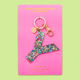 Keychains - Letters A-Z - Colorful Confetti - Each