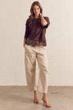 Brielle Lace Hem Top