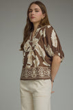Emmie Floral Print Puff Sleeve Top