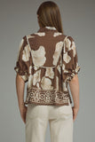 Emmie Floral Print Puff Sleeve Top