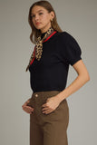 Sloane Scarf Knit Top