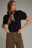 Sloane Scarf Knit Top