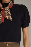 Sloane Scarf Knit Top