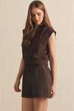 Palmer Leopard Shorts Set