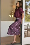 The Camille Dot Midi Skirt by Entro