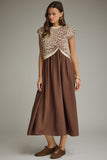 Remi 2-Piece Layered Dress Set Leopard