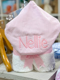 Personalized Hooded Towels Seersucker