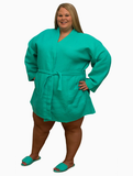 Knee Length Monogrammed Waffle Robe 8 Colors to Choose from