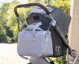 Personalized Quilted Stroller Diaper Bag Bundle 3Pc Gift Set by TRVL