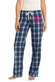 Monogrammed Juniors Pajama Flannel Plaid Pant