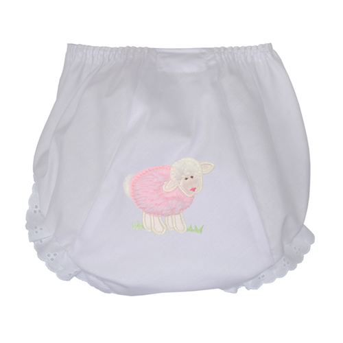 Personalized Pink Little Lambs Bloomers 3/6 Months