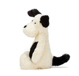 Bashful Puppy Black & Cream  Stuffed Animal