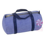 Baby Duffel Choose Style Navy Chambray with Brass