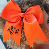 Grosgrain Ribbon Hair Bow Orange