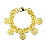 Preston Family Five Small Charms Gold Bracelet