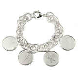 Preston Family Four Medium Charms Silver Bracelet