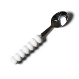 Signature White Knob Serving Spoon