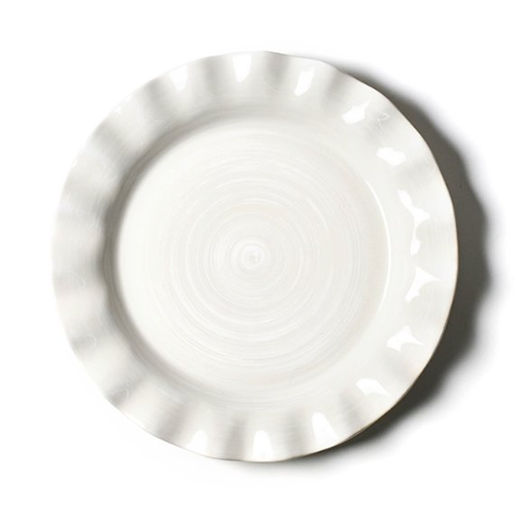 Signature White Ruffle Dinner Plate