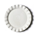 Signature White Ruffle Round Platter
