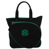 Tennis Tote Choose Color Black and Emerald