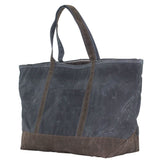Side View Waxed Canvas Large Boat Tote Choose Color