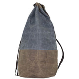 Side View Waxed Canvas Laundry Duffel Choose Color