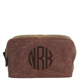 Monogram Canvas Waxed Plastic Lined Travel Kit Choose Color