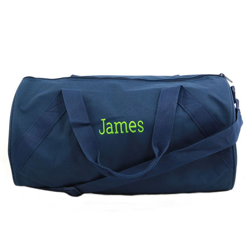 Monogrammed Childs Duffel Bags- 3 Great Colors