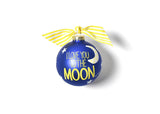 I Love You To The Moon And Back Glass Personalized Ornament