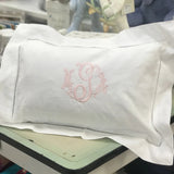 Personalized  Hemstitched Pillow