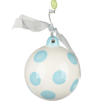 Baby First Christmas Ornament Blue Lamb