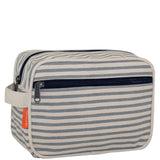 Lined Travel Kit Gray Stripes