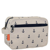 Lined Travel Kit Navy Anchors