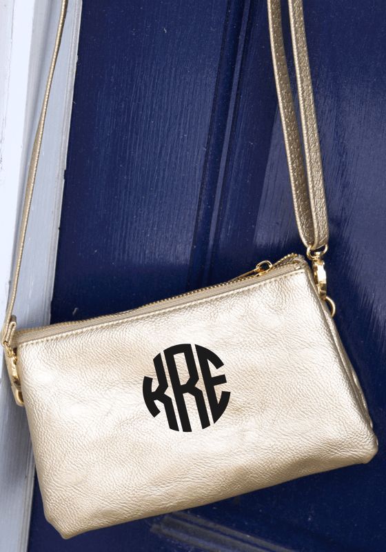 Monogrammed Crossbody Clutch Preppy Monogrammed Gifts