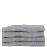 Luxury Cotton Face Towels Set of 4 Gray