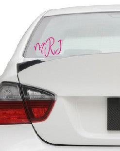 Monogrammed Decals Decal Flash Style
