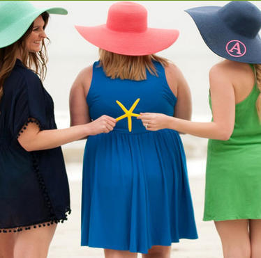 Monogrammed sun hats shop